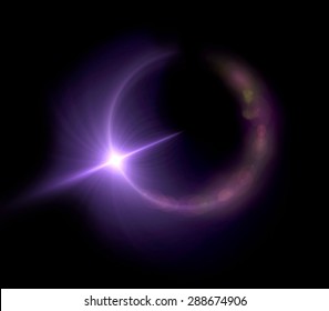 beautiful ring lens flare effect is simple to use add on background
