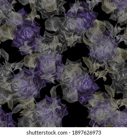 Beautiful seamless floral pattern background. - Shutterstock ID 1897626973
