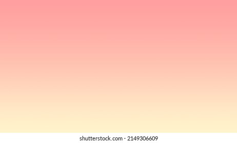 beautiful seamless mixture pink  peach  Salmon   cream   light yellow Lemon solid color linear gradient background the horizontal frame