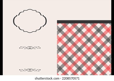 Beautiful And Unique Wedding Invitation Background With Red And Black Stripes