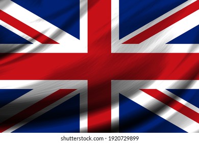 beautiful united kingdom country wavy flag 