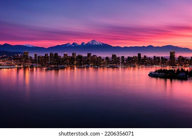 Beautiful View Of Downtown Vancouver Skyline