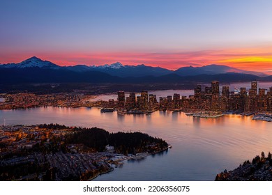 Beautiful View Of Downtown Vancouver Skyline