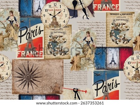 beautiful vintage patchwork seamless pattern