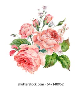 Vintage Rose Painting High Res Stock Images Shutterstock