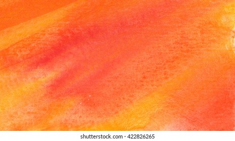 Beautiful watercolor background in vibrant orange and yellow. Great for textures and backgrounds for your projects