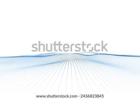 Beautiful wave lines pattern isolated on white background. Illustration.	
