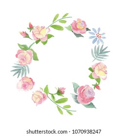 Bouquet Wreath Newborn Baby Shower Birthday Stock Illustration 1761035849