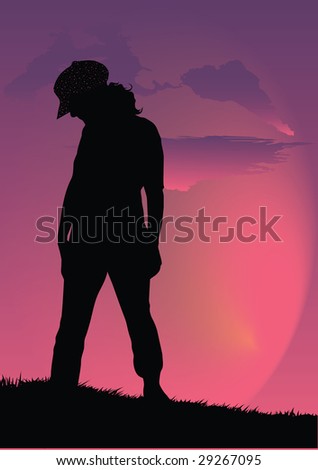 Similar – Image, Stock Photo just like a star Young man