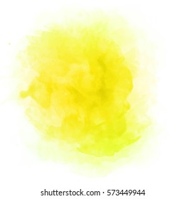 Beautiful Yellow Watercolor Splash