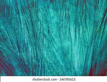 Beauty Blue Feather Background