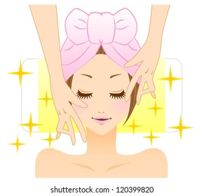 Beauty face massage - Powered by Shutterstock