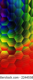beauty hex gradient abstrack in multiple color