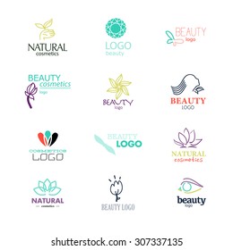 Set Beauty Industry Fashion Logo Identity Stock Vector (Royalty Free ...