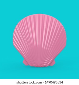 Beauty Pink Scallop Sea Ocean Shell Stock Illustration 1490495534