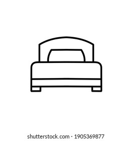 A Bed Icon Logo Template