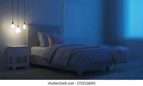 ベッドルーム 夜 の画像 写真素材 ベクター画像 Shutterstock