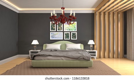 Bedroom Interior 3d Illustration 260nw 1186133818 