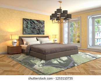 Bedroom Interior 3d Illustration 260nw 1253110735 