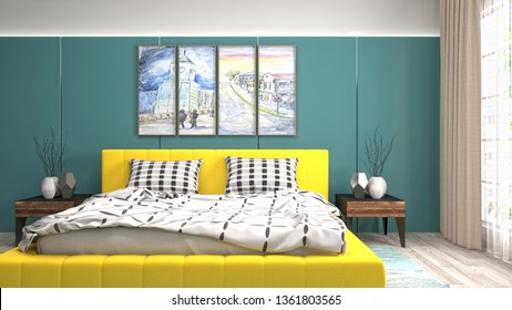 Bedroom Interior 3d Illustration 260nw 1361803565 