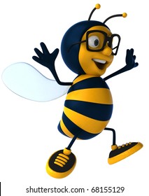 Bee with glasses
