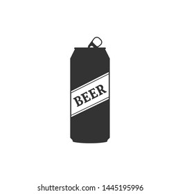 Beer Can Icon Isolated. Flat Design