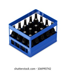 Beer Crate isolated on white background