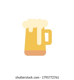 Beer Stein Icon. Simple Color Illustration Elements Of International Beer Day Icons For Ui And Ux, Website Or Mobile Application