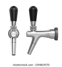 Beer Tap Isolated. 3D Rendering