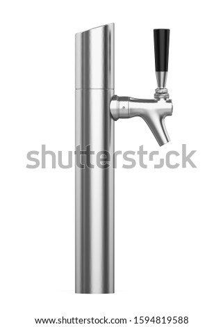 Beer Tap Isolated. 3D rendering