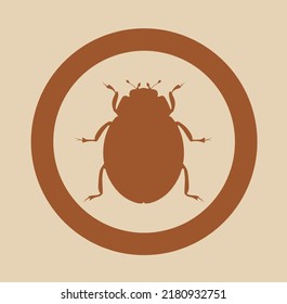 Beetle Logo. Beetle Silhouette. Bug.