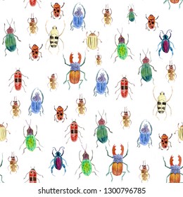 Set Funny Cartoon Insects Isolated On Stock Vector (Royalty Free ...