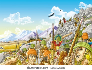 Beginning Of The Inca War And Titans