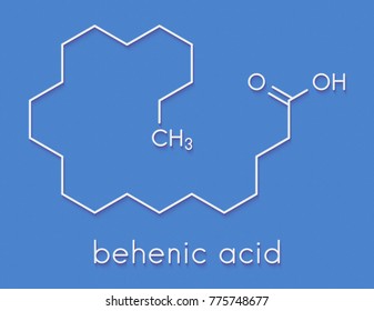 Behenic Acid (docosanoic Acid) Saturated Fatty Acid Molecule. Skeletal Formula.