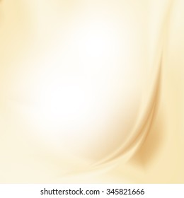 Beige Background Wave Abstract Lines Pattern, May Use To White Chocolate Or Coffee Advertising