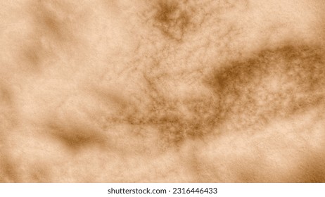 Beige, brown sand background or cloud and watercolor sketch scene. for sky nature autumn age rough wind move lively texture design pattern bright colorful art, color paint white 