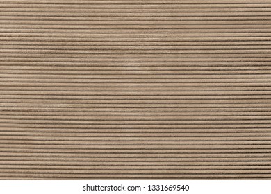 Beige Corduroy Fabric Textured Background