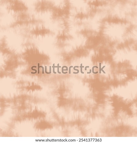 Beige seamless tie dye pattern. Watercolor stains. Aging effect. Blurred background