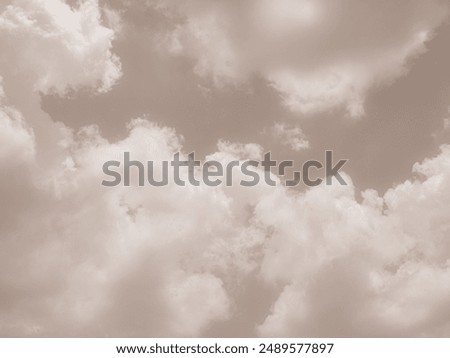 Beige Sky Cloud Background Heaven White Fluffy Spring Cream Color Gradient Pastel Abstract Summer Landscape Heaven Nature Winter Light Space Mockup Cosmetic Beauty Pattern Texture Nude Color.