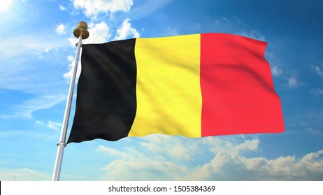 Belgium 3d render for background