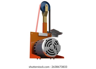 Belt Grinder: DIY Wood and Metalworking! Precision Grinding, Metalwork Close-up. Fine Detail Craftsmanship: Sharp Edges, Polishing, Shaping. Artisan Shop Tool! Metal Shaping, Woodworking Project.