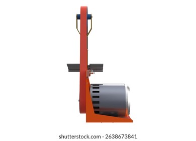 Belt Grinder: DIY Wood and Metalworking! Precision Grinding, Metalwork Close-up. Fine Detail Craftsmanship: Sharp Edges, Polishing, Shaping. Artisan Shop Tool! Metal Shaping, Woodworking Project.