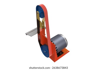 Belt Grinder: DIY Wood and Metalworking! Precision Grinding, Metalwork Close-up. Fine Detail Craftsmanship: Sharp Edges, Polishing, Shaping. Artisan Shop Tool! Metal Shaping, Woodworking Project.