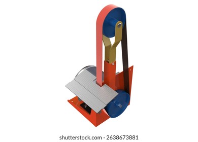 Belt Grinder: DIY Wood and Metalworking! Precision Grinding, Metalwork Close-up. Fine Detail Craftsmanship: Sharp Edges, Polishing, Shaping. Artisan Shop Tool! Metal Shaping, Woodworking Project.