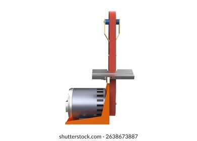 Belt Grinder: DIY Wood and Metalworking! Precision Grinding, Metalwork Close-up. Fine Detail Craftsmanship: Sharp Edges, Polishing, Shaping. Artisan Shop Tool! Metal Shaping, Woodworking Project.