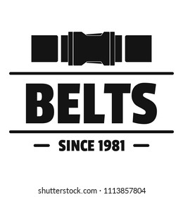 Belt Logo Simple Illustration Belt Logo Stock Illustration 1113857804 ...