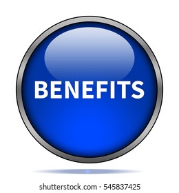 Benefits Icon. Internet Button .3d Illustration