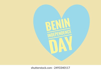 Benin independence day text design illustration  - Powered by Shutterstock