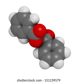 Benzoyl Peroxide Acne Treatment Drug, Chemical Structure. Also Used To Dye Hair And Whiten Teeth (bleaching). Atoms Are Represented As Spheres With Conventional Color Coding: Hydrogen (white), Etc