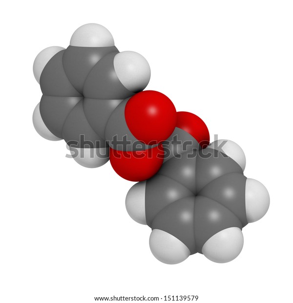 Benzoyl Peroxide Acne Treatment Drug Chemical Stock Illustration